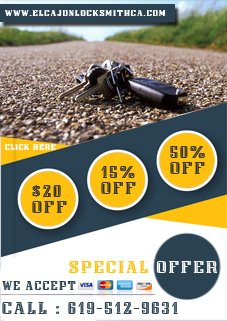El Cajon locksmith CA offer
